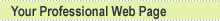 your professional web page